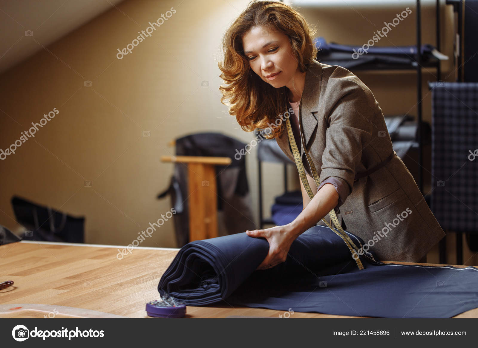 Choosing fabric for a shirt sample
